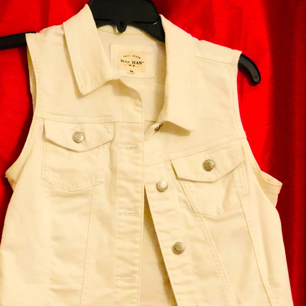 White denim jacket